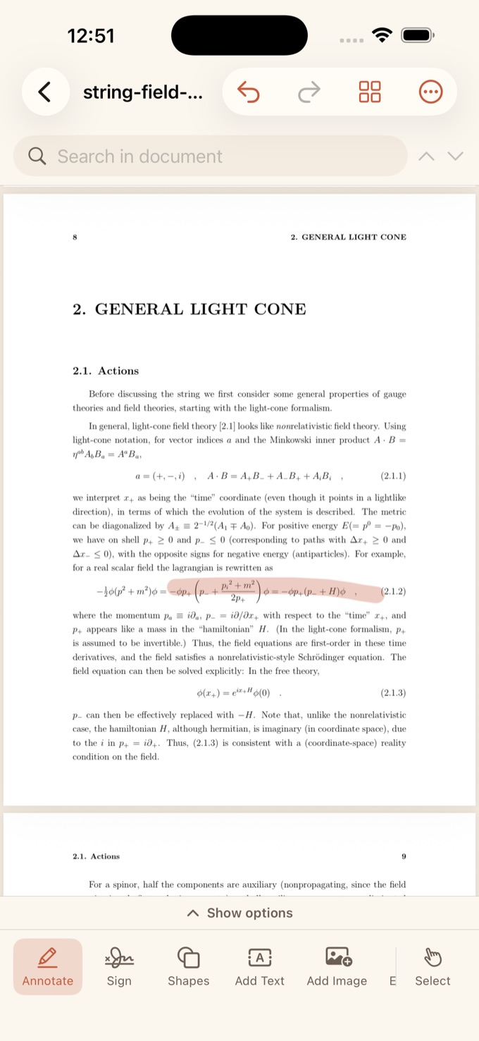 rawPDF viewing and annotating a PDF document